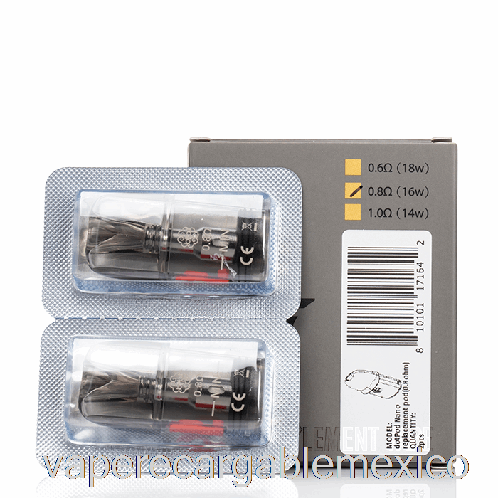 Vape Recargable Dotmod Dotpod Nano Vainas De Repuesto Vainas De 0.8ohm